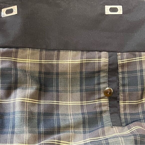 Vintage Peter Elliot | Mens Black Quilted Puffer Flannel Long Winter Coat - Picture 8 of 11